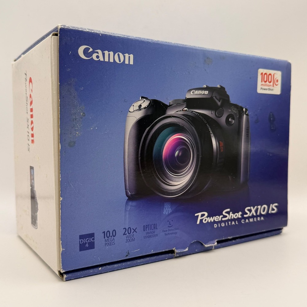 Canon PowerShot SX10 IS Digital Camera Black 10.0MP 20x Optical Zoom IS Bundle